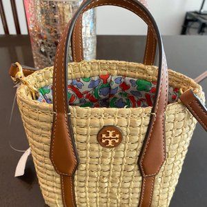 NWT Tory Burch Blake Straw Nano Tote (Org. $228)